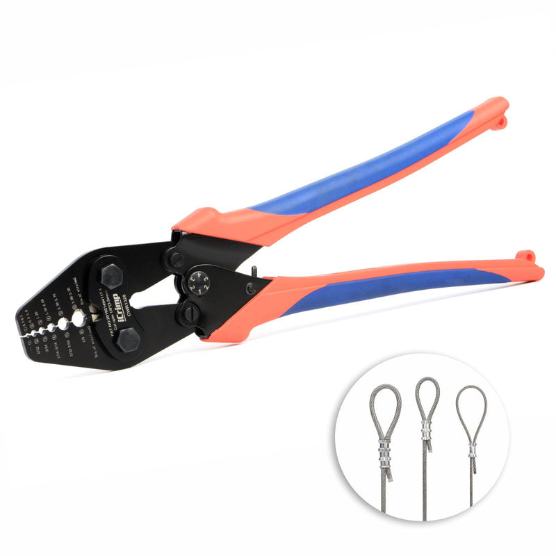 CWR1328 Wire Rope Crimping Tool for 1/32~1/8 inch Wire Rope Swaging Tools iCrimp