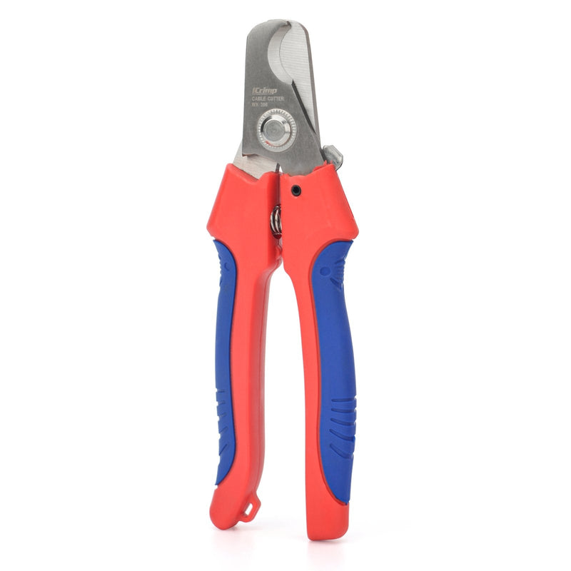 ICP-206 Wire Cutter, Shear Cut, Electrician's Cable Cutting Pliers Up to 3 Gauge Wires, Compact Style Cable Stripper & Wire Cutters iCrimp