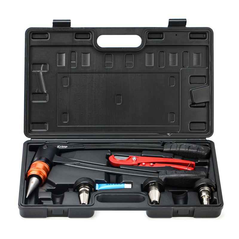 IWS-1960R PEX Expansion Tool Kit, Sized 1/2,3/4,1-inch, Auto Rotation Expander Tool PEX Pipe Tools IWISS