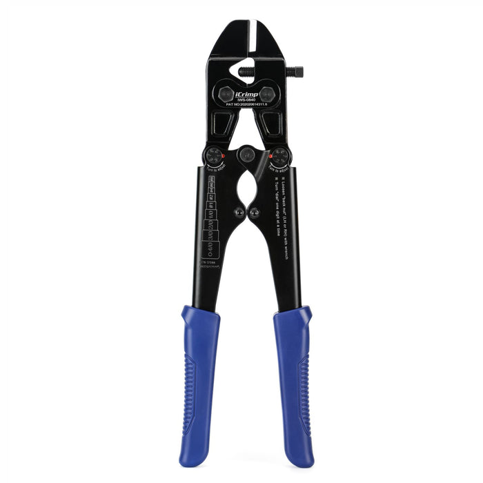 IWS-0840 Punch Type Battery Lug Crimping Tool For AWG8-4/0