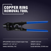 IWS-1210C PEX Crimp Ring Removal Tool for 1/2", 3/4" and 1" ASTM F1807 Copper Crimp Rings PEX Pipe Tools iCrimp