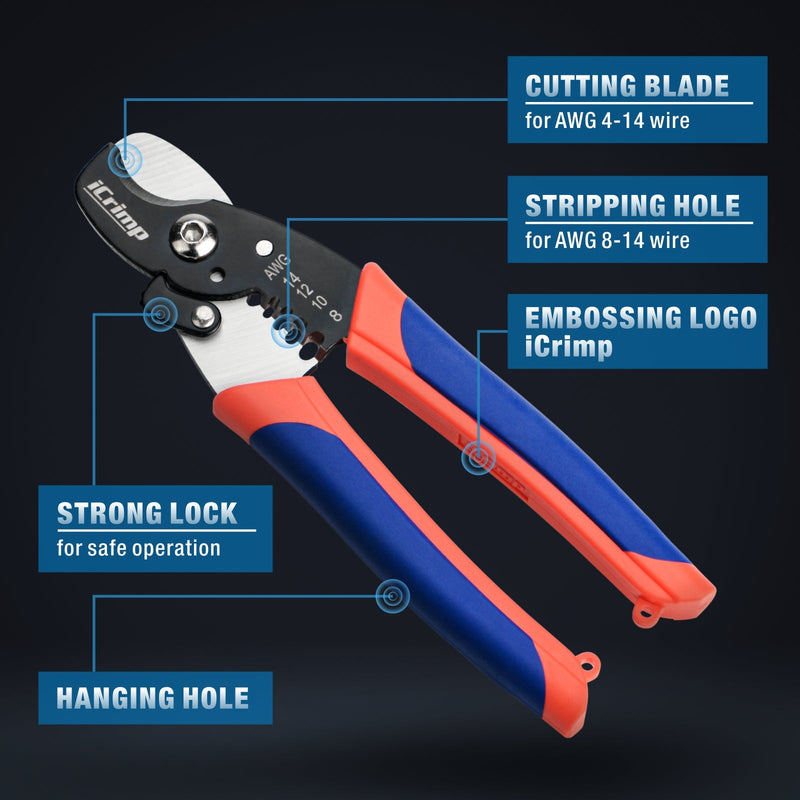 ICP-065 2-in-1 Multifunctional Wire Stripper Cable Cutter Wire Stripper & Cable Cutter iCrimp