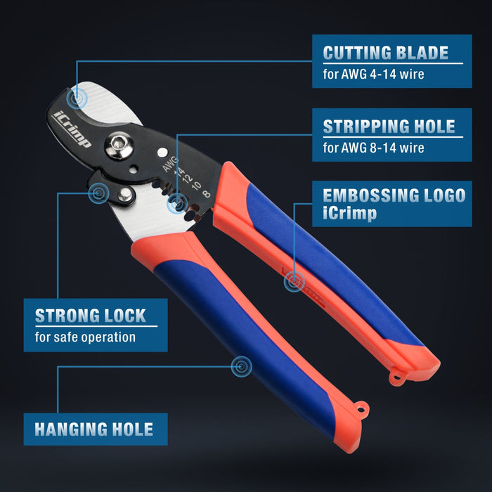 ICP-065 2-in-1 Multifunctional Wire Stripper Cable Cutter