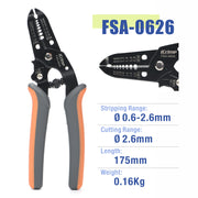 FSA-0626/FSA-0626B Wire Stripper for 0.5-6mm2 Cable Stripper & Wire Cutters iCrimp