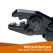 IWS-8 Ratchet Crimping Tool for Non-Insulated Terminals from AWG 16-8 Hand Crimping Pliers iCrimp