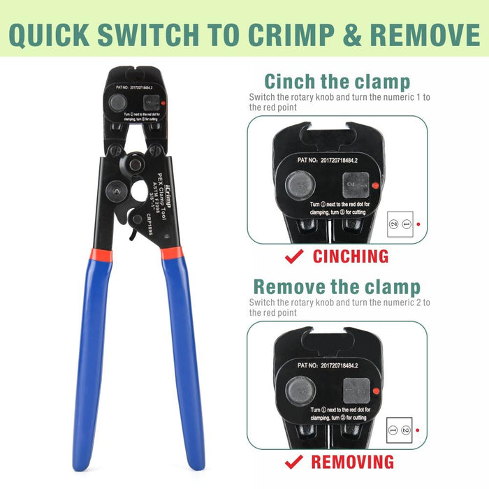 CRP1096 Kit F2098 SS Clamp PEX Cinch All-In-One Tool Kit