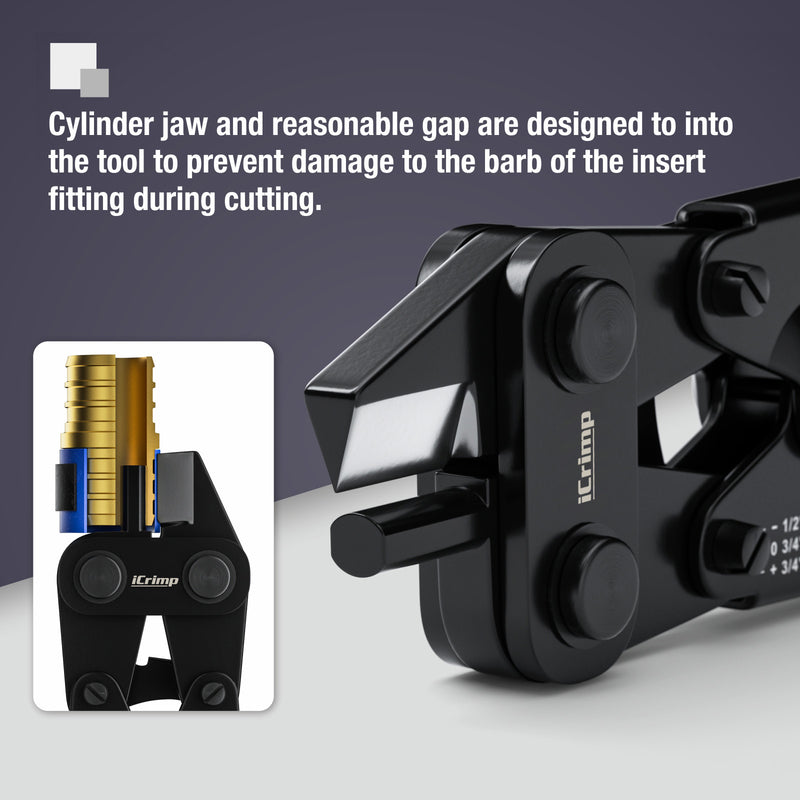 IWS-1210C PEX Crimp Ring Removal Tool for 1/2", 3/4" and 1" ASTM F1807 Copper Crimp Rings PEX Pipe Tools iCrimp