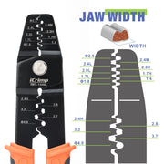 IWS-1440L Open Barrel Terminals Crimper for AWG 28-14 Hand Crimping Pliers iCrimp