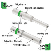 ‎IWS-DT Solid Contacts for Size 16 DT,HD30,HDP20,DRC,HD10,DRB Series Wire Terminal Kits IWISS