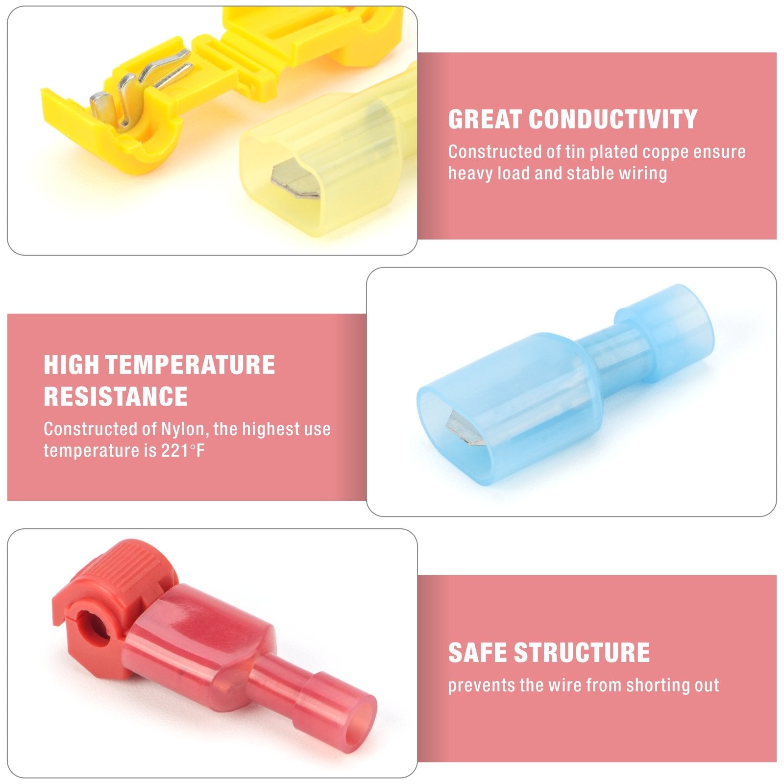 TTS-120 120pcs T-Tap Wire Connectors — IWISS TOOLS