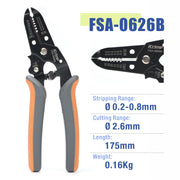 FSA-0626/FSA-0626B Wire Stripper for 0.5-6mm2 Cable Stripper & Wire Cutters iCrimp