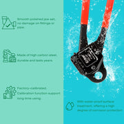 CL 1/2" ASTM F1807 PEX Pipe Crimping Tool, for 1/2-inch Copper Pex Crimps Rings, with Go/No-Go Gauge, Angled Head PEX Pipe Tools iCrimp