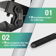 IWS-0670C Punch Type Battery Lug Crimping Tool For 6-70 mm2(AWG10-2/0) Hand Crimping Pliers iCrimp