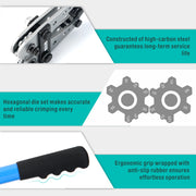 HX-120B Wire Terminal Crimping Tool Cable Lug Crimper for Non-welding and Standard Electrical Connections Crimping Tools iCrimp