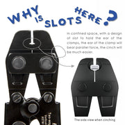 CRP650 Vertical&Parallel PEX SS Clamp Cinch Tool for 3/8” to 1” PEX Pipe Tools iCrimp