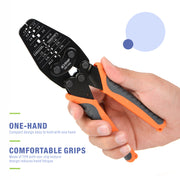 IWS-1442L Micro Connector Crimper Plier for Crimping 30AWG to 14AWG Open-barrel and Connectors from Molex, TE AMP, for RC Car, 3D Printer Hand Crimping Pliers iCrimp