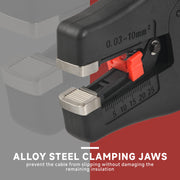 IWS-D10 Wire Stripper with built-in Cutter, Multifunctional Wire Stripping Tool&Cutting Tool for 0.03-10mm2 Cable Stripper & Wire Cutters iCrimp