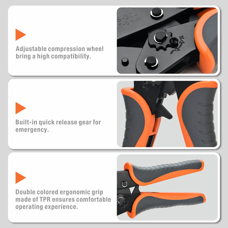 IWS-30J Crimping Tool Kit With Stripper&Cutter for Different Terminals Hand Crimping Pliers iCrimp
