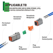 ‎IWS-DT Solid Contacts for Size 16 DT,HD30,HDP20,DRC,HD10,DRB Series Wire Terminal Kits IWISS