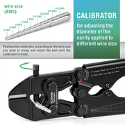 IWS-0840 Punch Type Battery Lug Crimping Tool For AWG8-4/0 Hand Crimping Pliers iCrimp