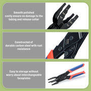 CRQ02 Disconnect Tool for Push-to-,Connect push-fit,Brass-Push fittings 1/2,3/4,1-inch Disconnect Clamp PEX Pipe Tools iCrimp