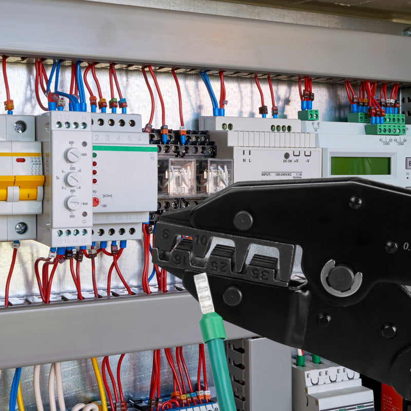 KIT-0535 HS series Quick Exchange Jaw Ratcheting Crimping Tool Set 8 PCS Hand Crimping Pliers iCrimp