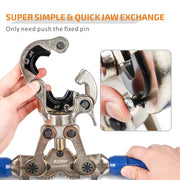 IWS-1632AF-North America Copper Pipe Press Tool with 1/2,3/4,1-inch interchangeable Jaws Copper Pipe Tools iCrimp