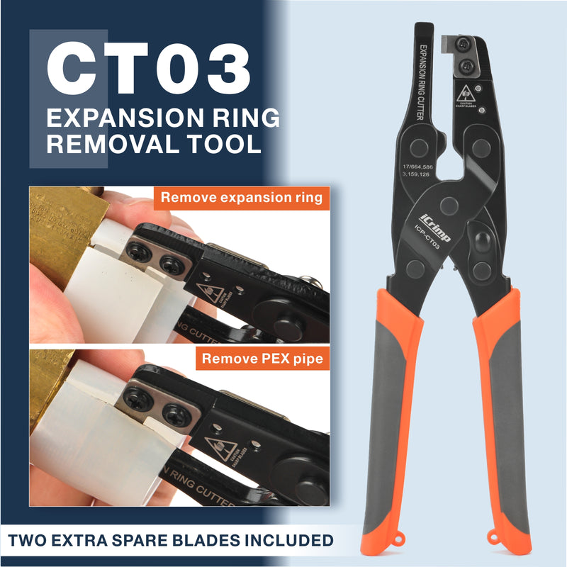 KIT-1960D Expanding Tool Kit with Auto-Rotate Expansion Heads for 3/8,1/2,3/4&1 in. PEX Pipe Tools IWISS