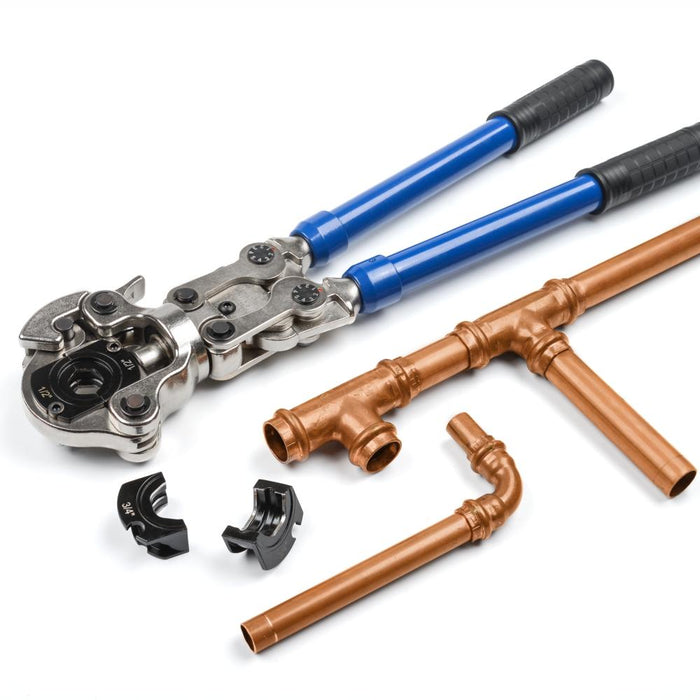 IWS-1632AF C&DT Copper Pipe Pressing Tool Kit with Cutter&Deburring Tool for ProPress Copper Fittings