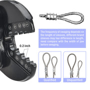 IWS-1608B Wire Rope Crimping Tool for 1/16"to 3/16" Wire Rope Swaging Tools iCrimp