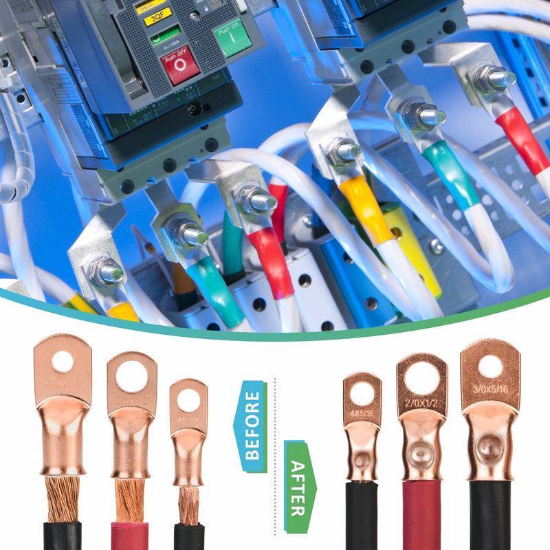 IWS-0840 Punch Type Battery Lug Crimping Tool For AWG8-4/0 Hand Crimping Pliers iCrimp