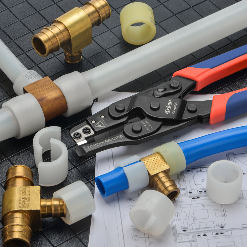 ICP-CT03 PEX Expansion Rings Removal Tool for 1/2,5/8,3/4 &1 in. F1960 expand system PEX Pipe Tools iCrimp