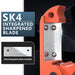SK4 integrated sharpened blade