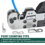 CT-80 Cable Lug Crimping Tool for 8-95mm2 AWG8-3/0 Hand Crimping Pliers iCrimp