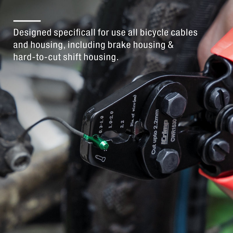 CWR1530 Bicycle Cable and Housing Crimper Wire Rope Swaging Tools iCrimp