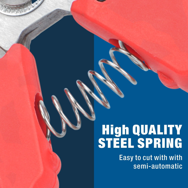 ICP-206 Wire Cutter, Shear Cut, Electrician's Cable Cutting Pliers Up to 3 Gauge Wires, Compact Style Cable Stripper & Wire Cutters iCrimp