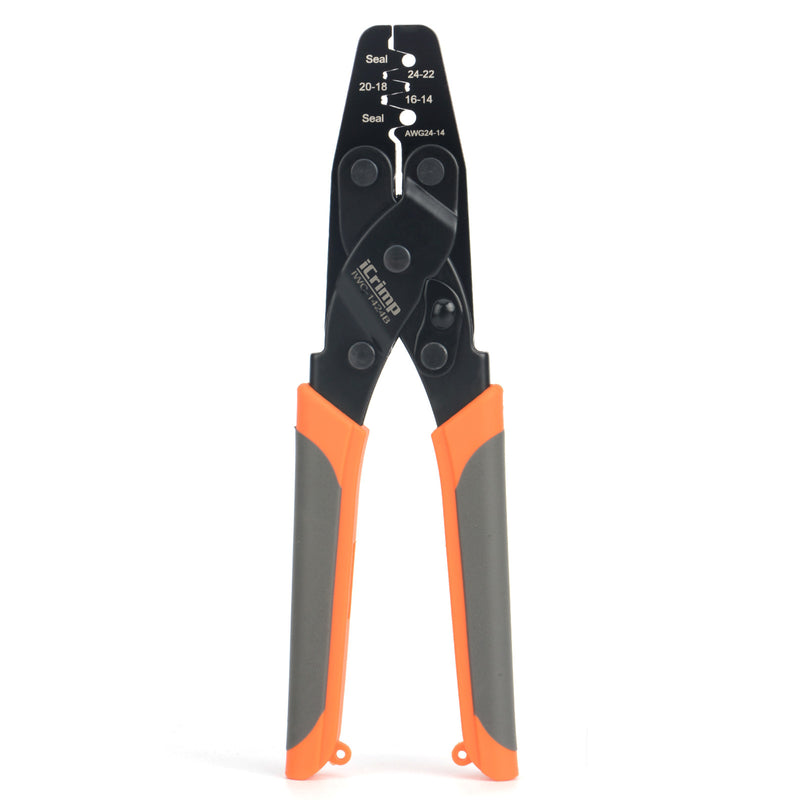 IWC-1424B Weather Pack Terminal Crimper for 0.35-2.0mm² AWG24-14 Hand Crimping Pliers iCrimp