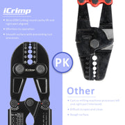 IWS-1608B Wire Rope Crimping Tool for 1/16"to 3/16" Wire Rope Swaging Tools iCrimp