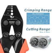 CWR1522 Wire Rope Crimping Tool for 0.1~2.2mm Wire Rope Swaging Tools iCrimp