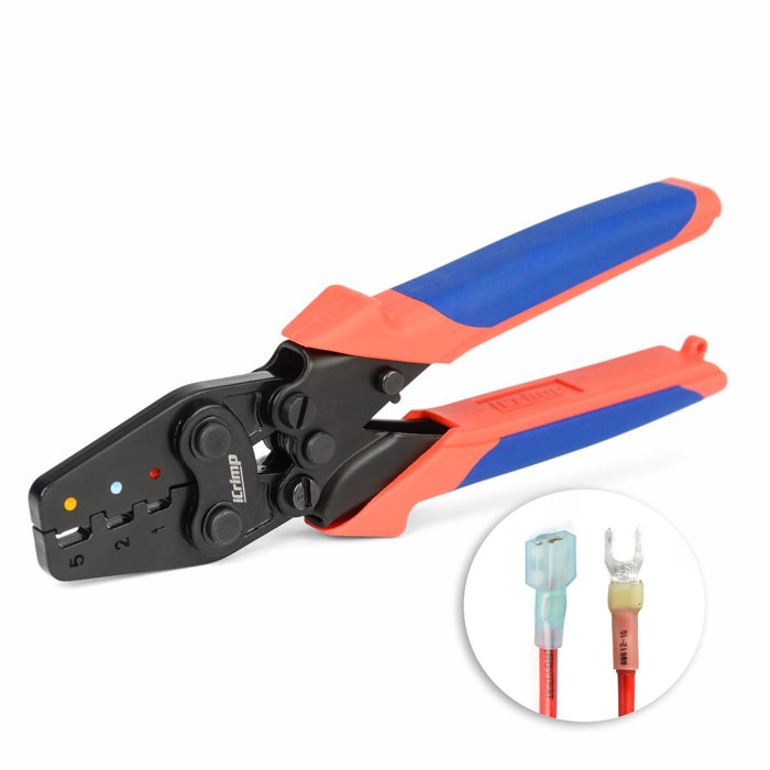 ICP-125 Ratchet Heat Shrink Connectors Crimping Tool for AWG22-10