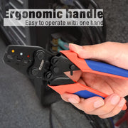 ICP-125 Handy Ratchet Wire Crimping Tool, for AWG22-10 Heat Shrink Connectors Hand Crimping Pliers iCrimp