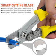 IWS-085 One-handed Wire Stripping and Cutting Multi-Tool, Strips AWG18-3 Wires Wire Stripper & Cable Cutter iCrimp