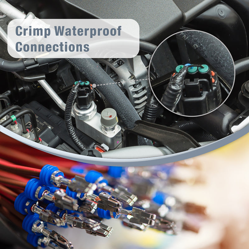 IWS-1424B Weather Pack Terminal Crimper for 0.35-2.0mm² AWG24-14 Hand Crimping Pliers iCrimp