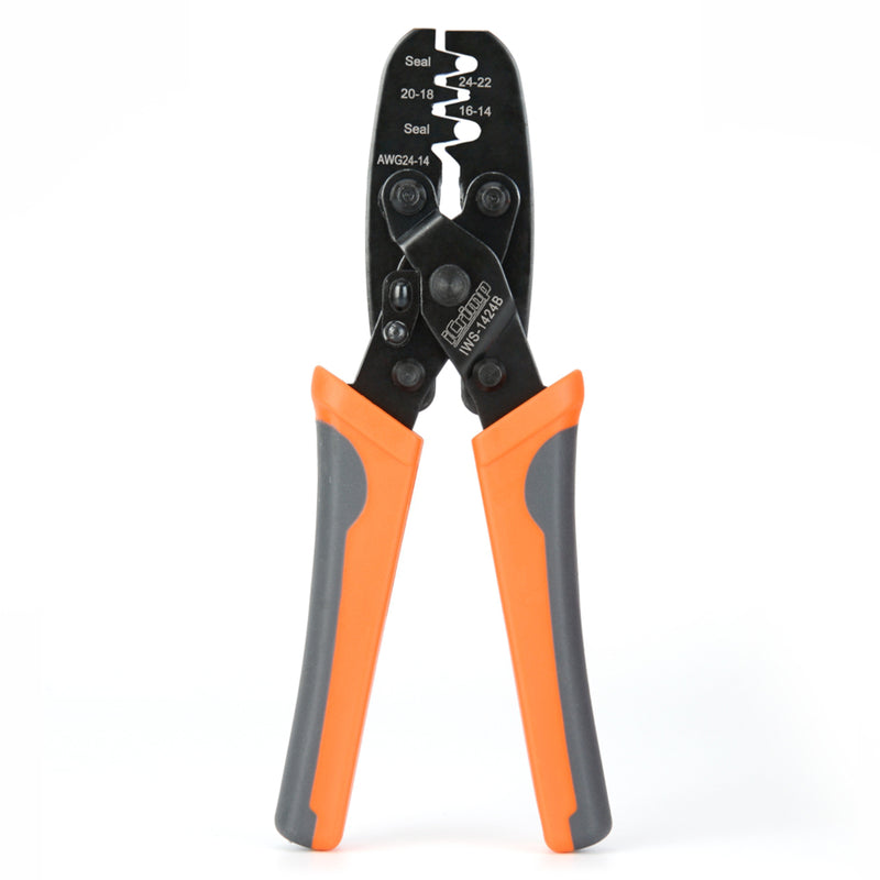 IWS-1424B Weather Pack Terminal Crimper for 0.35-2.0mm² AWG24-14 Hand Crimping Pliers iCrimp
