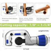 IWS-1632AF C＆DT Copper Pipe Pressing Tool Kit with Cutter&Deburring Tool for ProPress Copper Fittings Copper Pipe Tools iCrimp